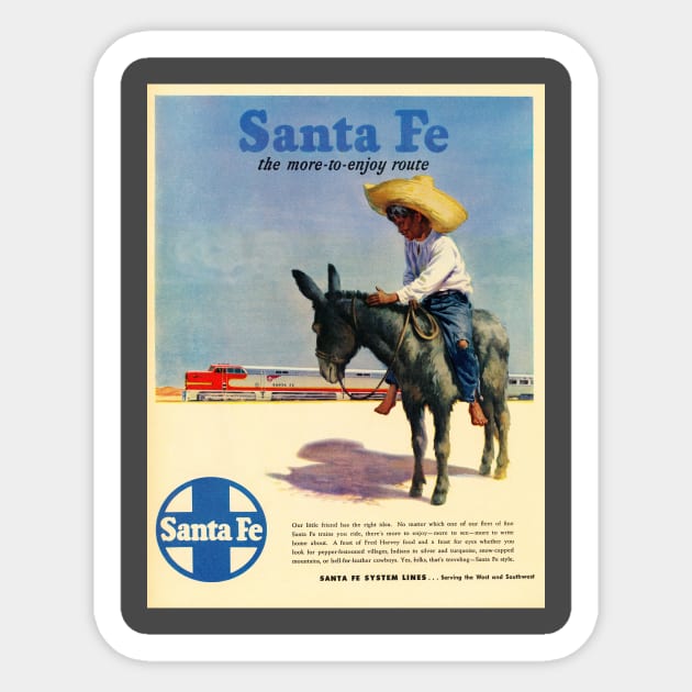 Santa Fe Sticker by Bonita Vista Photography